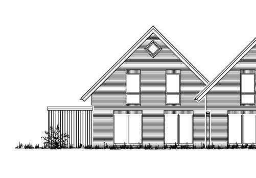 Ansicht Doppelhaush�lfte Wiesmoor