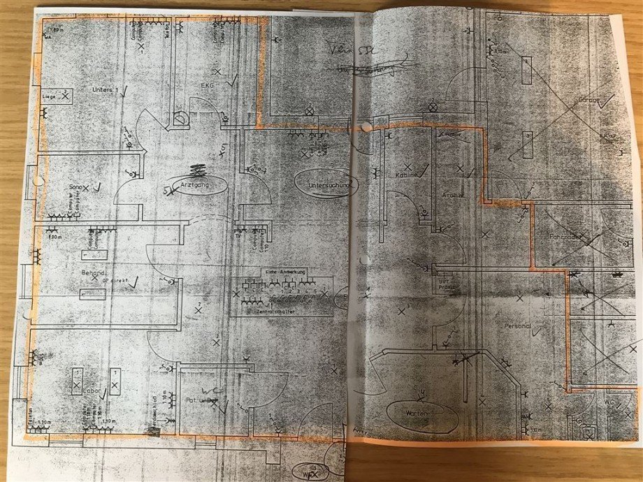 Grundri� B�ro / Praxis Wiesmoor