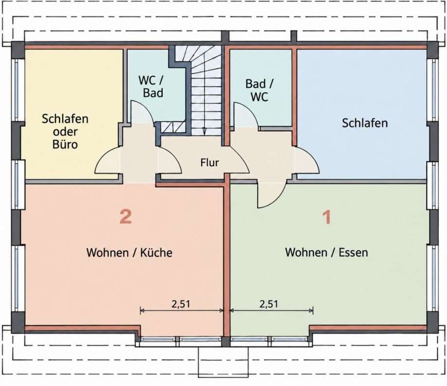 Obergeschoss Mehrfamilienhaus Wiesmoor