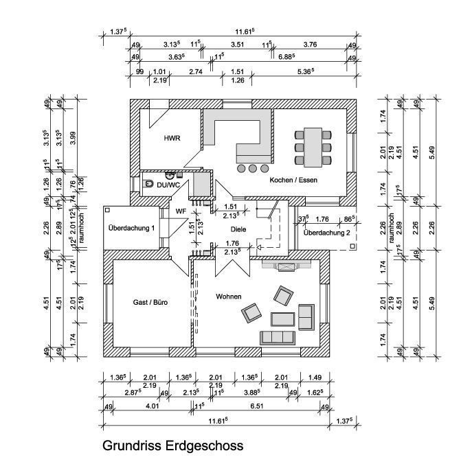 Erdgeschoss Einfamilienhaus Wiesmoor
