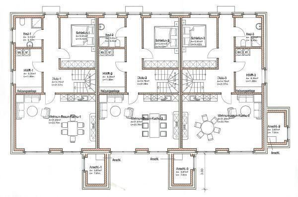 Erdgeschoss Reihenhaus Wiesmoor