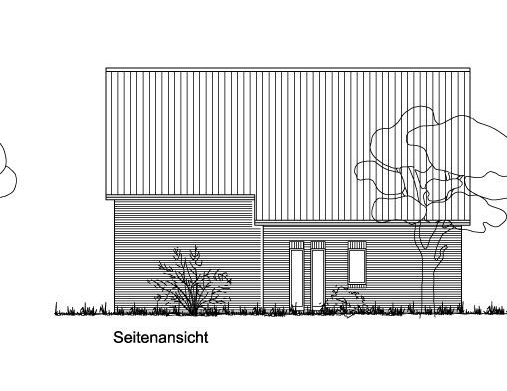 Seitenansicht Einfamilienhaus Wiesmoor