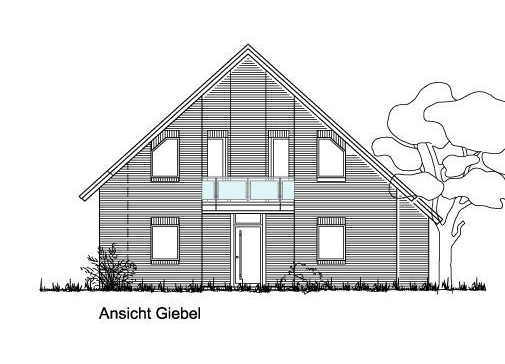 Ansicht Giebel Einfamilienhaus Wiesmoor