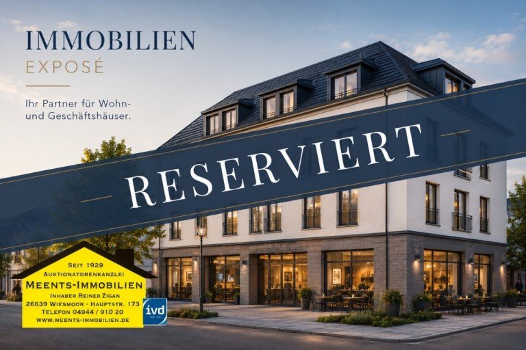 Reserviert Wiesmoor B�ro / Praxis Repr�sentatives B�ro an der Hauptstra�e!