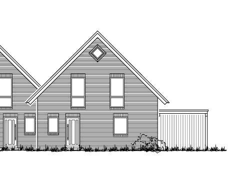 Ansicht Doppelhaush�lfte Wiesmoor