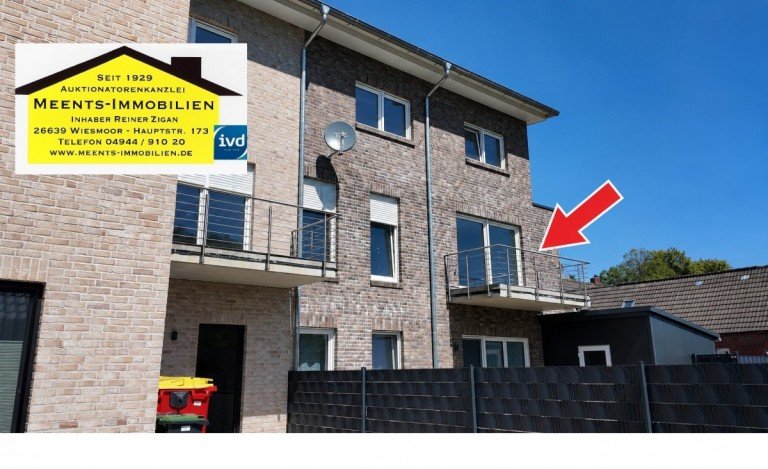 Ansicht Wiesmoor Etagenwohnung Schicke 3-Zimmer-Neubauwohnung!