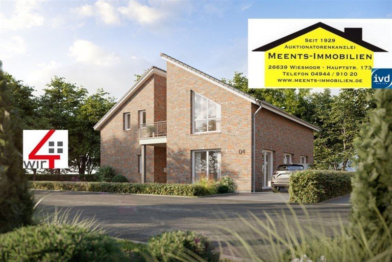 Hauptansicht Wiesmoor Einfamilienhaus NEUBAU: Herrschaftliches Wohnhaus im Neubaugebiet Auf dem Lindenkamp