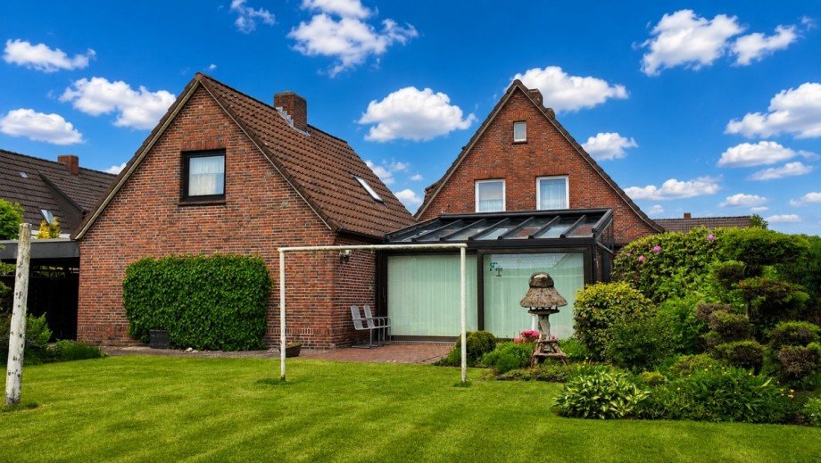 R�ckansicht Einfamilienhaus Wiesmoor