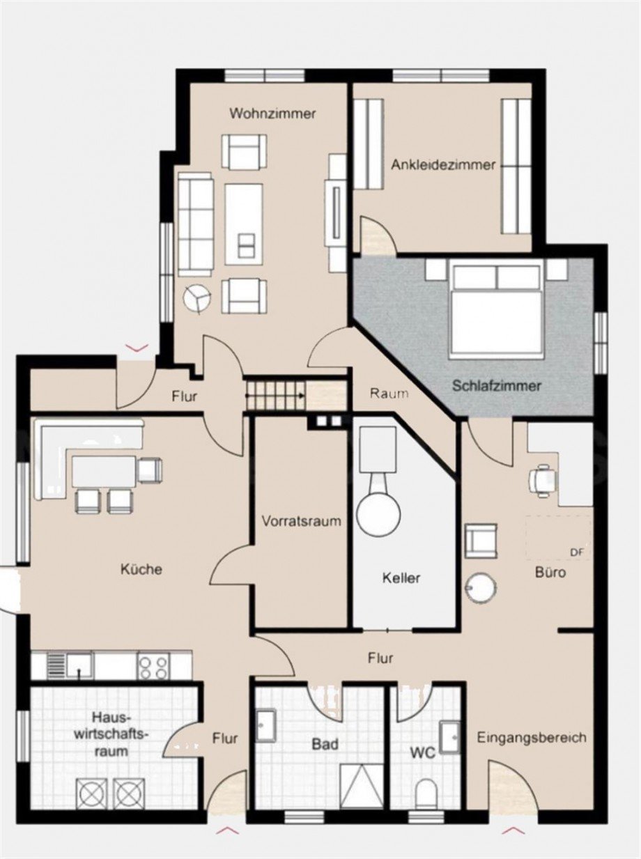 Erdgeschoss Zweifamilienhaus Wiesmoor