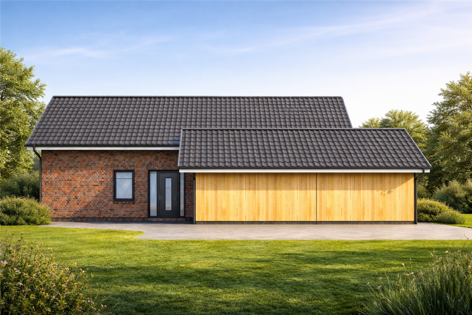 Seitenansicht Einfamilienhaus Wiesmoor