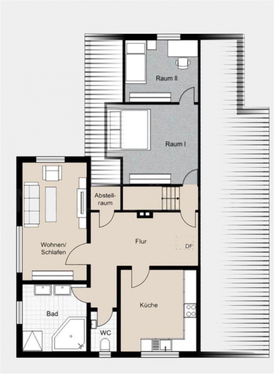 Obergeschoss Zweifamilienhaus Wiesmoor