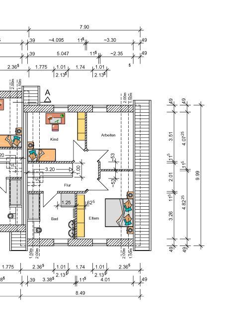 Obergeschoss Doppelhaush�lfte Wiesmoor