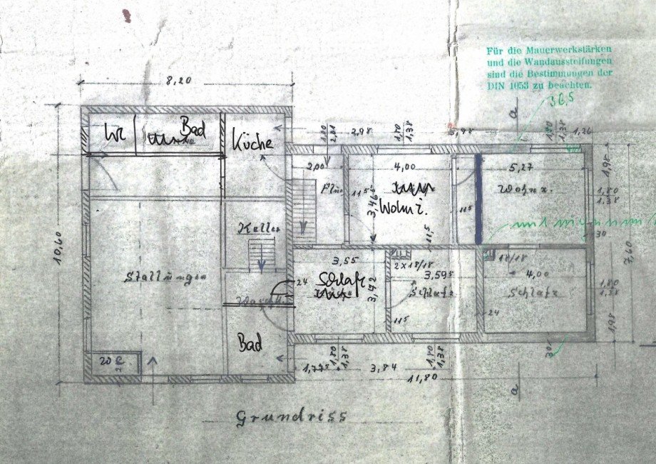 Grundriss Bauernhaus Wiesmoor