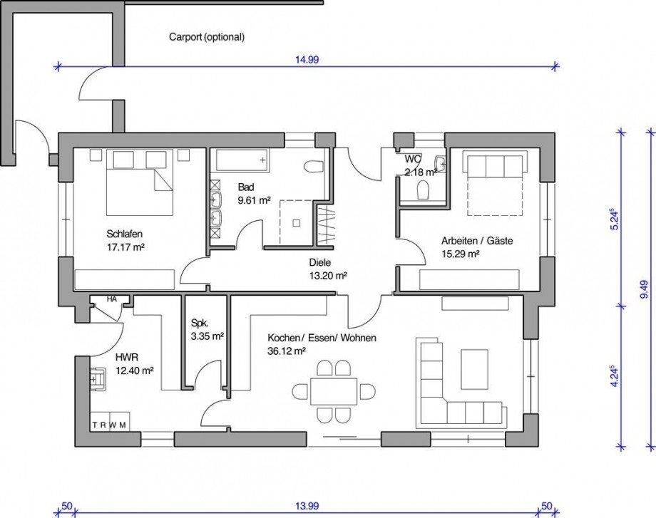 Grundriss Einfamilienhaus Wiesmoor
