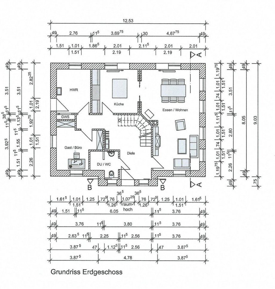 Erdgeschoss Einfamilienhaus Wiesmoor