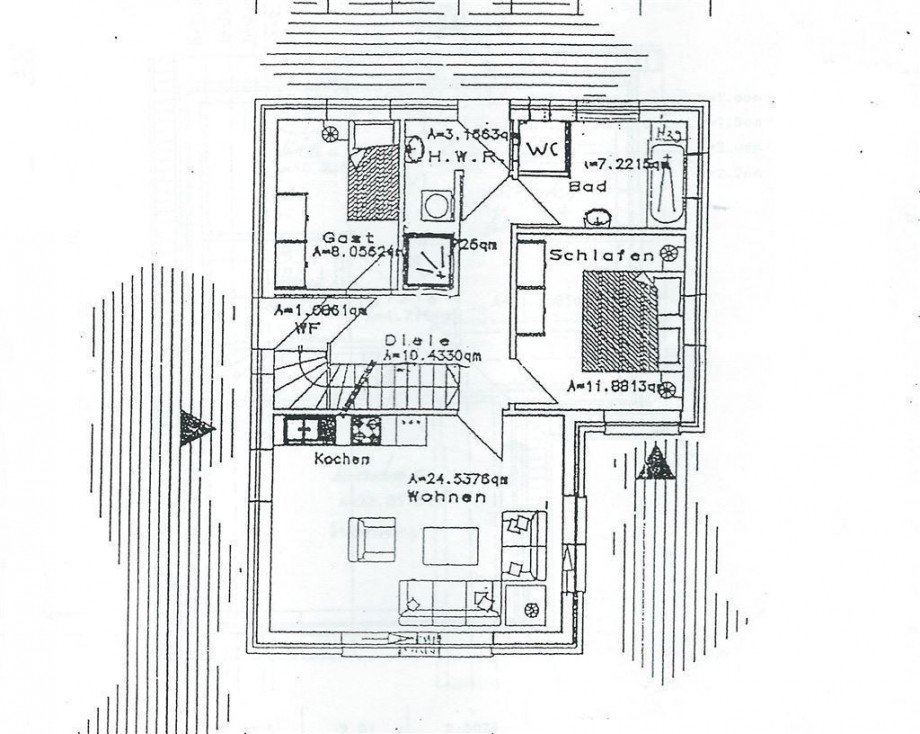 Erdgeschoss Zweifamilienhaus Friedeburg , Ostfriesl
